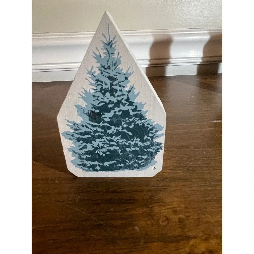 Set of 4 Cars Meow Wooden Tree Shelf Sitters Willow Spruce